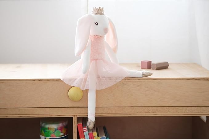 Bearington Brise The Ballerina Bunny Stuffed Animal, 16 Inch Plush Bunny - Dance Recital Gifts for Girls
