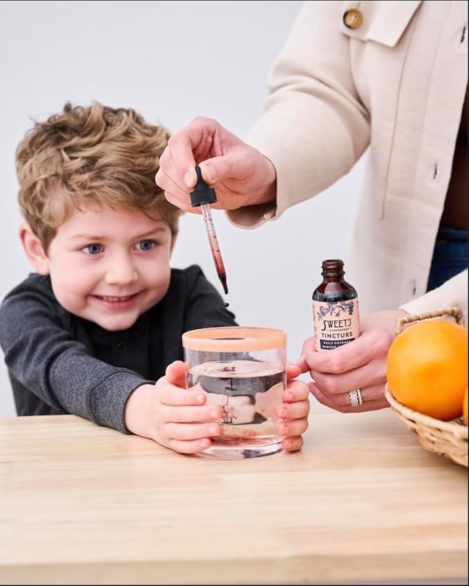 Sweet's Elderberry Tincture | USDA Organic | Alcohol-Free | Black Elderberry | Immune Support for All Ages | Travel-Friendly 2 oz Bottle with Dropper | Vegan | Keto | Non-GMO | Unsweetened