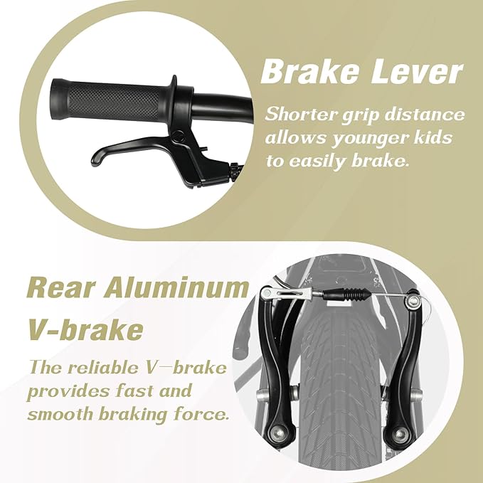 12 14 16 18 Inch Kids Bike BMX Style Bicycle with Training Wheels Coaster Brake for 1-10 Years Old Toddlers Boys Girls Multiple Colors