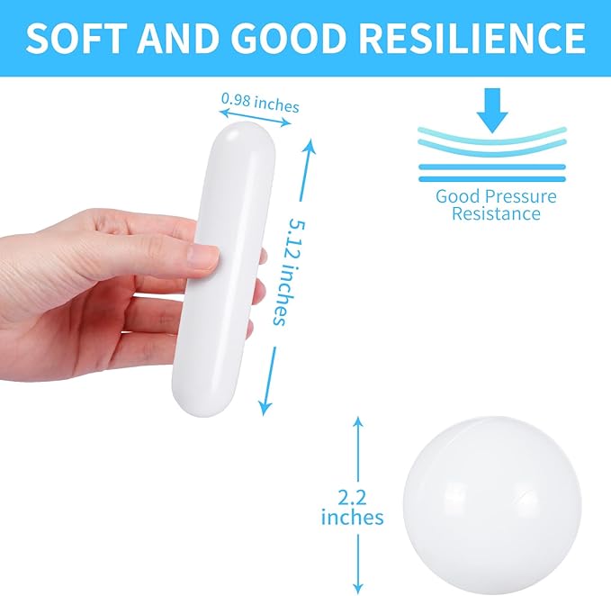 STARBOLO Ball Pit Balls for Toddlers - Pack of 120 Crush Proof Plastic Toy Balls for Toddlers Ball Pit, Play Tent, Baby Pool Water Toys, Kiddie Pool, Party Decoration, Photo Props (White)