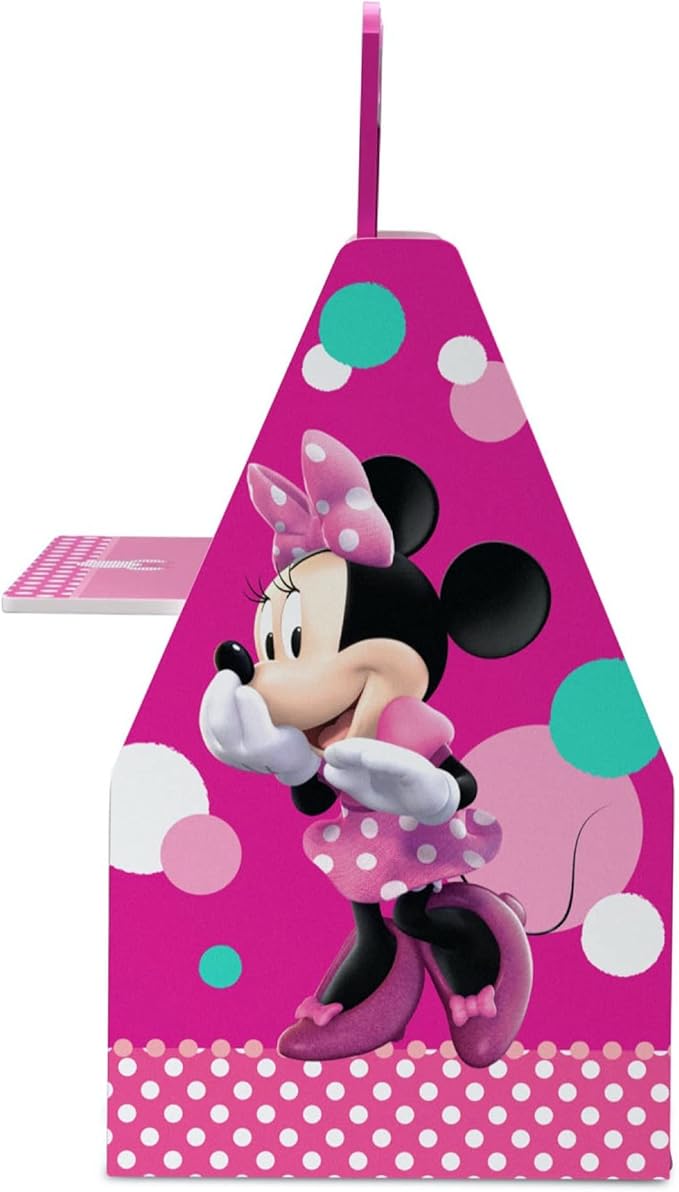 Delta Children Deluxe Kids Art Table | Easel, Desk, Stool, Toy Organizer, Disney Minnie Mouse