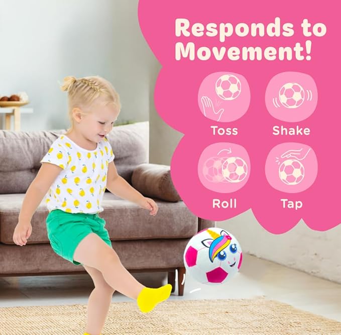 Move2Play, Hilariously Interactive Toy with Music & Sound Effects | Birthday Gift for Boy & Girl | Ball for Toddler & Baby | Indoor/Outdoor | 1, 2, 3+ Year Old