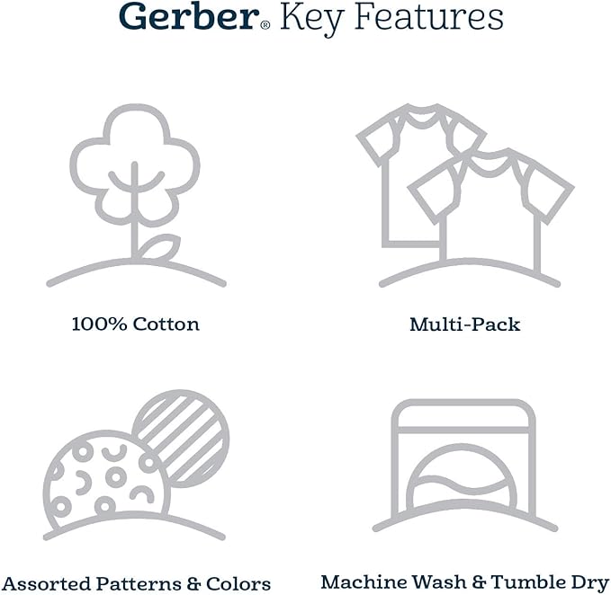 Gerber Baby Boys 4 Pack Sleep 'N Play Footie