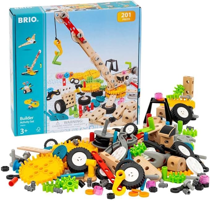 BRIO Builder - 34604 Builder Activity Set | Educational Roleplay & Construction Toy for Kids Aged 3 Years Up
