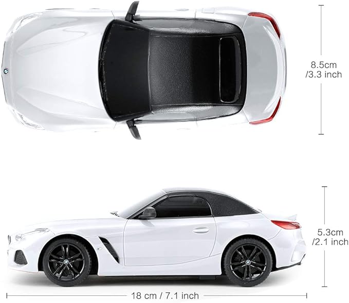 RASTAR BMW Toy Car, 1:24 BMW Z4 Roadster Remote Control R/C Car Model Vehicle for Kids