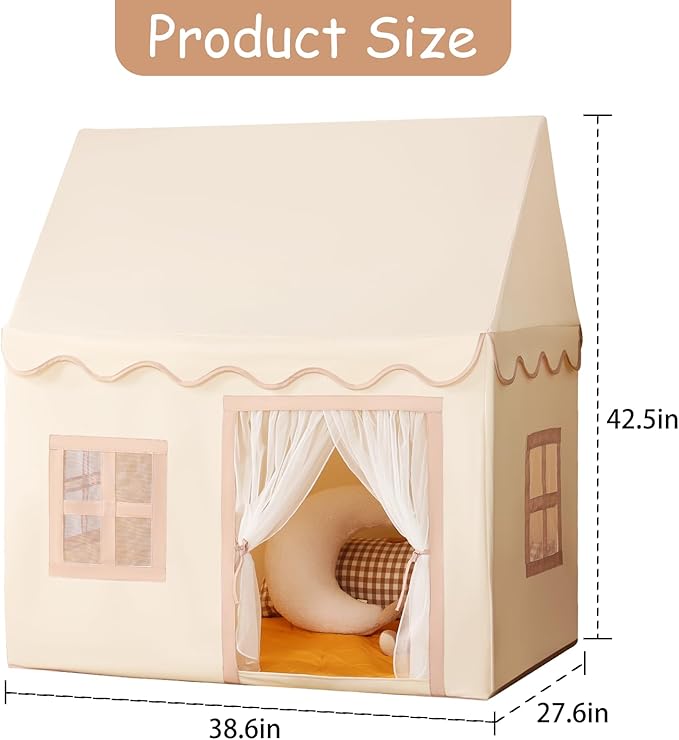 Kids Play Tent Indoor: with Star Lights - Toddler Tent Playhouse Tents for Kids Outdoor Boys Girls Toys Children Gifts for Christmas Birthday