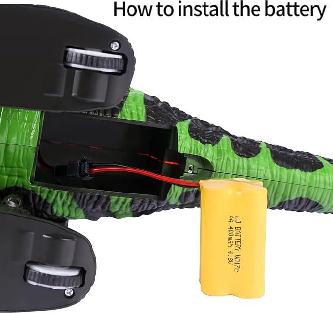 TEMI Remote Control Dinosaur Toys for Boys 3 4 5 6 7 8 Years, Electrical Stunt RC Walking Dinosaur Toy with Light and Sound, Rechargeable Battery, 360° Rotating, Birthday Toys for Kids