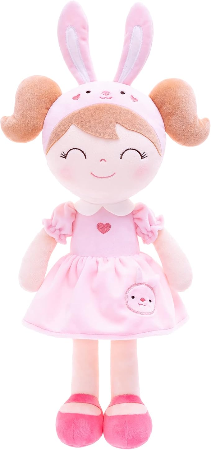 Gloveleya Baby Doll Girl Gifts Soft Plush Bunny Dolls 12" with Gift Box