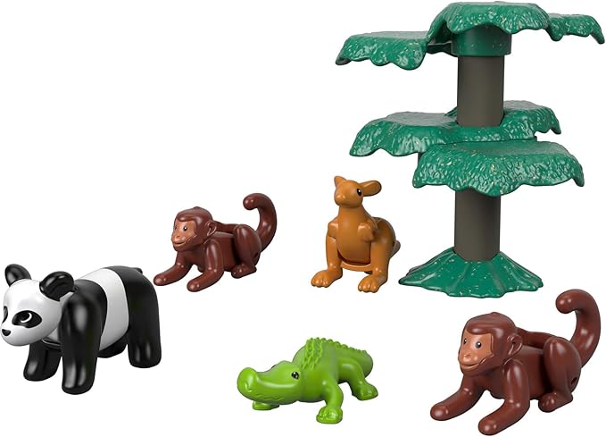 Thomas & Friends Wood Big World Adventures Set with Train Engine, Figures, a Vehicle and Accessories