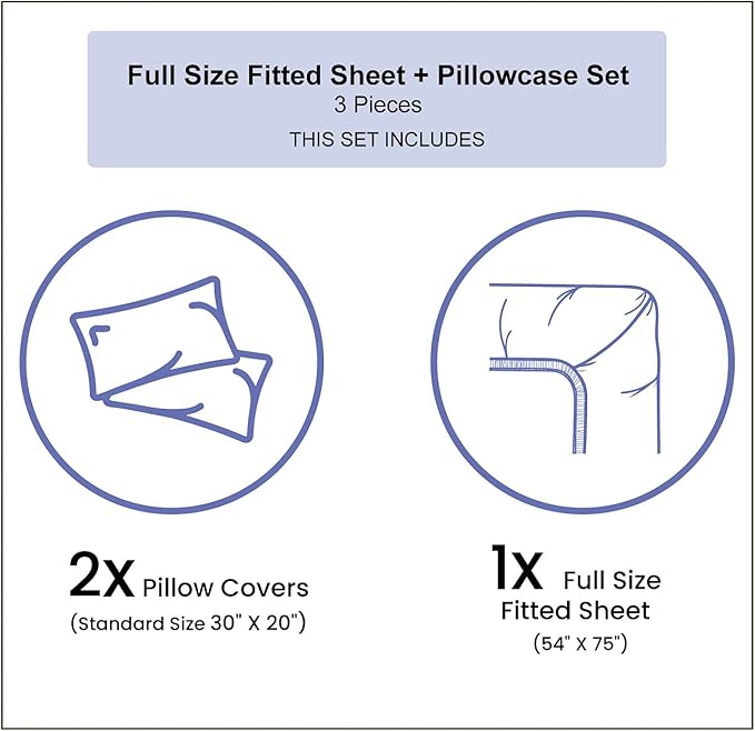 Ambesonne Halloween Fitted Sheet & Pillow Sham Set, Dead Skull Skeleton Out of The Grave and Flying Bat Hand Drawn Spooky Picture, Decorative Printed 3 Piece Bedding Decor Set, Full, Black Ecru