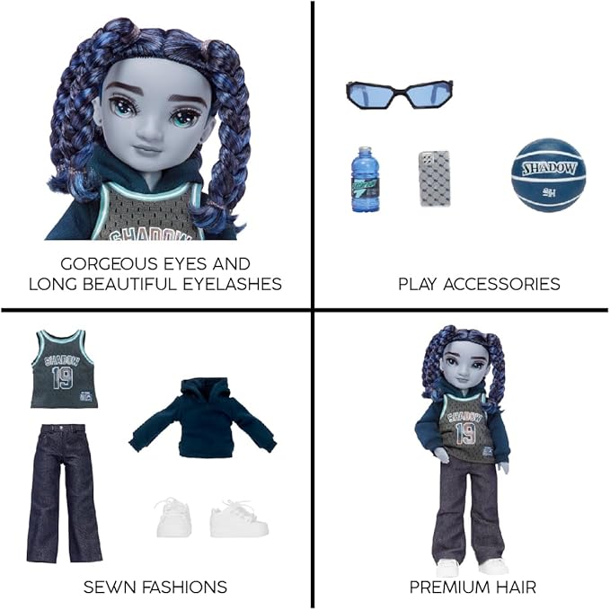 Rainbow High Shadow High Oliver - Blue Fashion Doll - Boy. Fashionable Outfit & 10+ Colorful Play Accessories. Great Gift for Kids 4-12 Years Old & Collectors