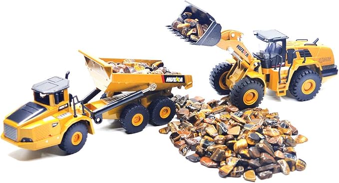 Ailejia 1/50 Scale Construction Vehicles Dump Truck Mechanical Loader Alloy Models Construction Vehicle Model Engineering Car Toy Boy Gift (Engineering car Suit 2)