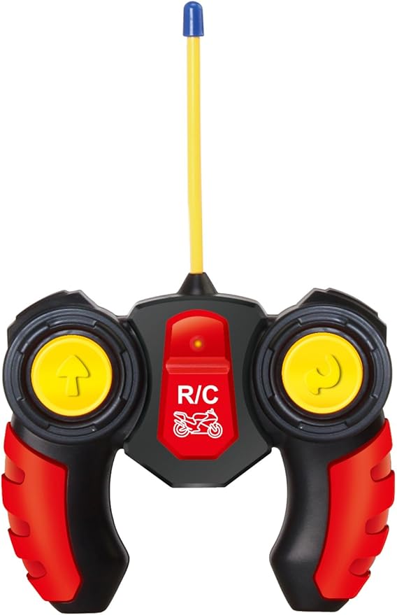 PowerTRC Unleash The Ultimate Racing Thrill | 360 Degree Rotate Spinning RC Race Motorcycle | Remote Control Race Biker with Dazzling Light and Sound Effect for Kids (Yellow)