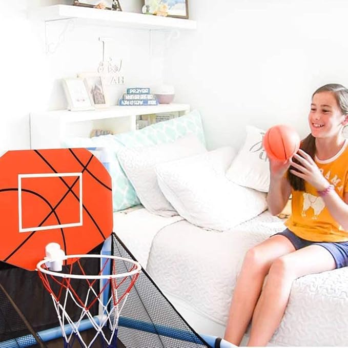 Tuko Toddler Basketball Hoop Arcade Board Game Toy - Kids Toys Outdoor/Indoor Basketball Shooting Training System with Basketball for 3+ Years Old Boy Gift (2024Edition)