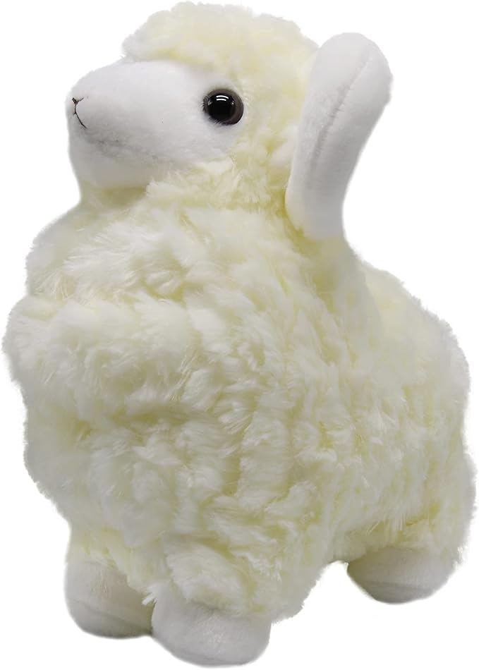 BABOLI Cuddly Sheep Stuffed Animal Adorable Fluffy Plush Sheep Toy Super Soft and Cute Lamb Doll Pretty Sweet Gifts for Kids Boys and Girls Present for Birthday or Party 10 Inches