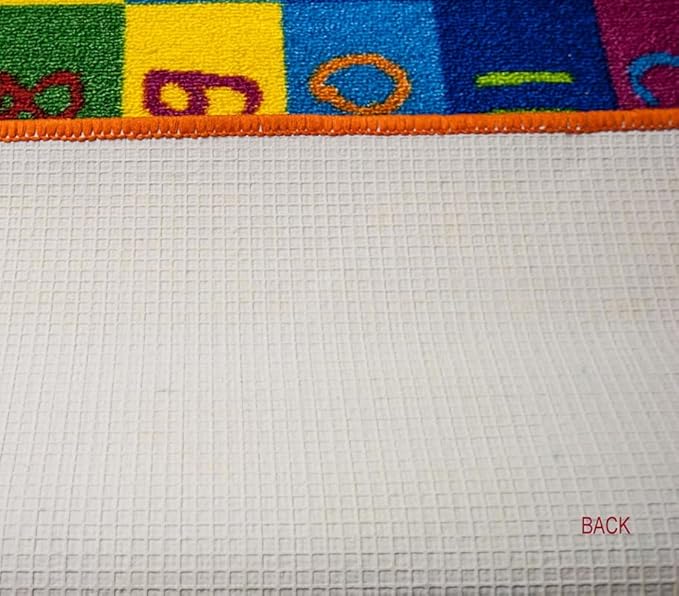 Kids Rug Addition Chart Area Rug 3' x 5' (3'3" X 4'9") (39" x 56") (99cm x 142cm) Non Slip Gel Backing