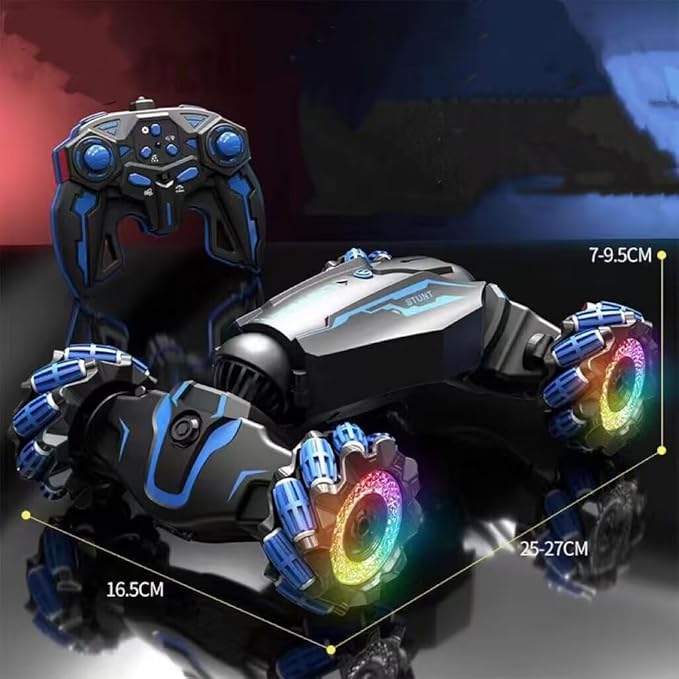 Upgraded Hand Gesture Sensing RC Stunt Car with Lights Music, Spray Fog Steam Gesture RC Car Remote Controll Transformed Vehicle 360° Spins All Terrains Monster Truck for Boys Kids