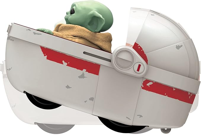 Exquisite Gaming Star Wars - The Mandalorian 9' Radio Controlled Grogu & Hover Pram, Radio Controlled R/C Vehicle, Children Ages 5 Years and Up