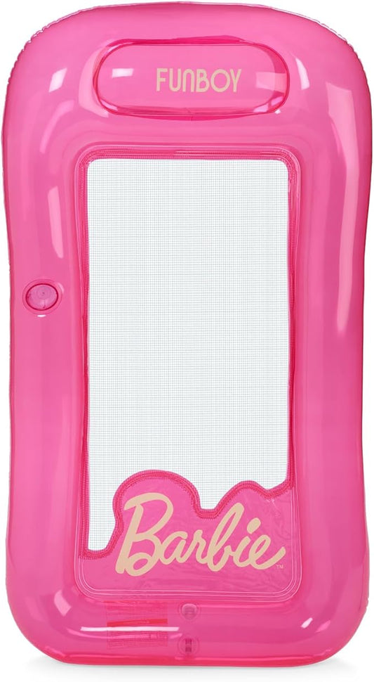 Barbie & FUNBOY Classic Doll Box Water Hammock Pool Float with Cooling Mesh and Cup Holder Perfect for Summer Pool Parties