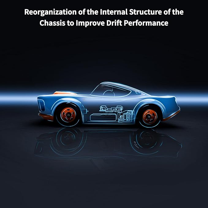 Remote Control Car 2.4GHz RC Drift Car RWD High Speed Model Muscle Car with Hall Remote, Sport Drifting & Steering Control Drift Racing Car, Gift for Adults Kids with Rechargeable Batteries