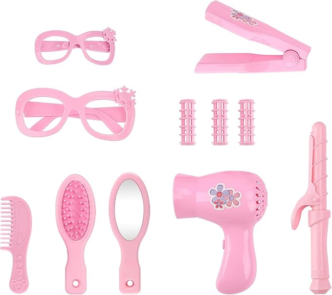 deAO Baby Doll Play Set 14 Inch Baby Doll with 3 Clothes and Accessories Girl Doll Dress Up Sets,Gift for Birthdays and Christmas L