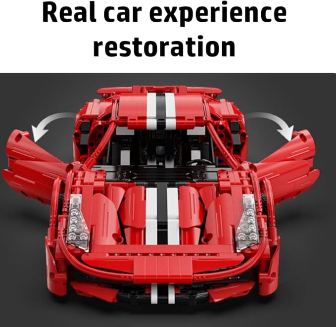 WISEPLAY Car Building Kits for Adults and Kids - Collectible Car Models Kits to Build for Adults - Technic Set 1:12 Scale 1126 Pieces - Great Easter and Birthday Gift