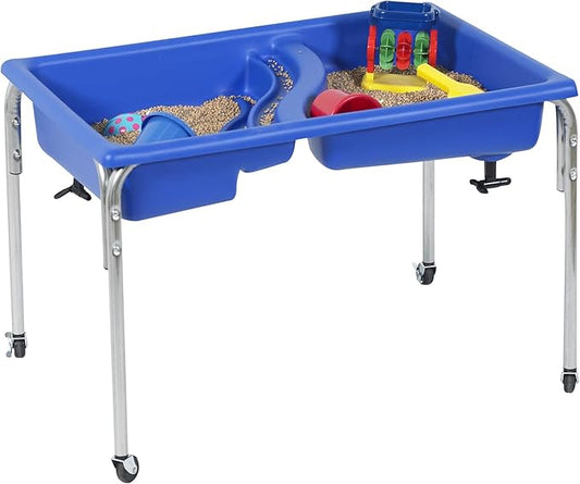 Children's Factory, 1136-24, Neptune Sensory Table, Kids Sand and Water Learning Activity Table for Classroom or Playroom, 24-Inch-High, Blue