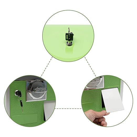 Vending Machine, 20.87Inch Height Candy Gumball Machine with Load Capacity Gumball Bank, Metal Candy Vending Machine for 1.77-1.97Inch Gadget,Portable Candy Dispenser Machine for Retail Shop (Green)