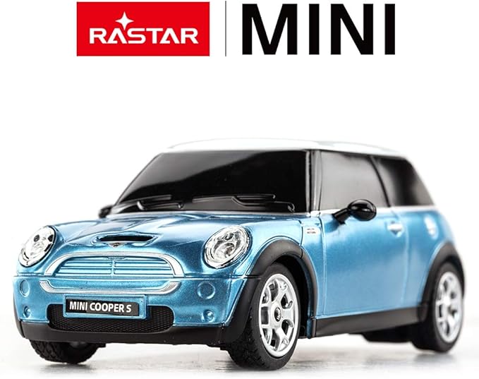 RASTAR 1:24 RC Cars Toy Mini Cooper Car for Kids Mini Cooper S Remote Control Car - Blue