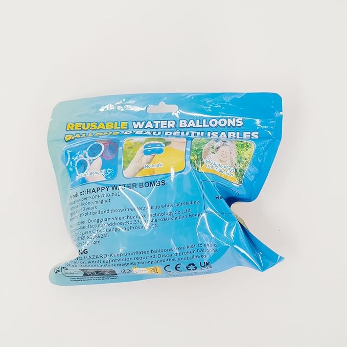 Reusable Water Balloons with Mesh Bag, Latex-Free Silicone Quick Self-Sealing Water Splash Bomb for Kids Adults Water Game, Bath Toy, Pool Toy, Summer Party Supplies (8PCS)