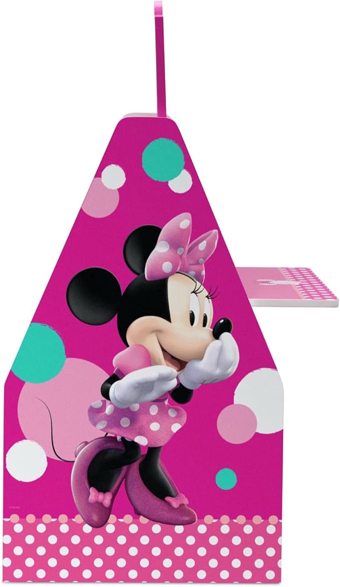 Delta Children Deluxe Kids Art Table | Easel, Desk, Stool, Toy Organizer, Disney Minnie Mouse