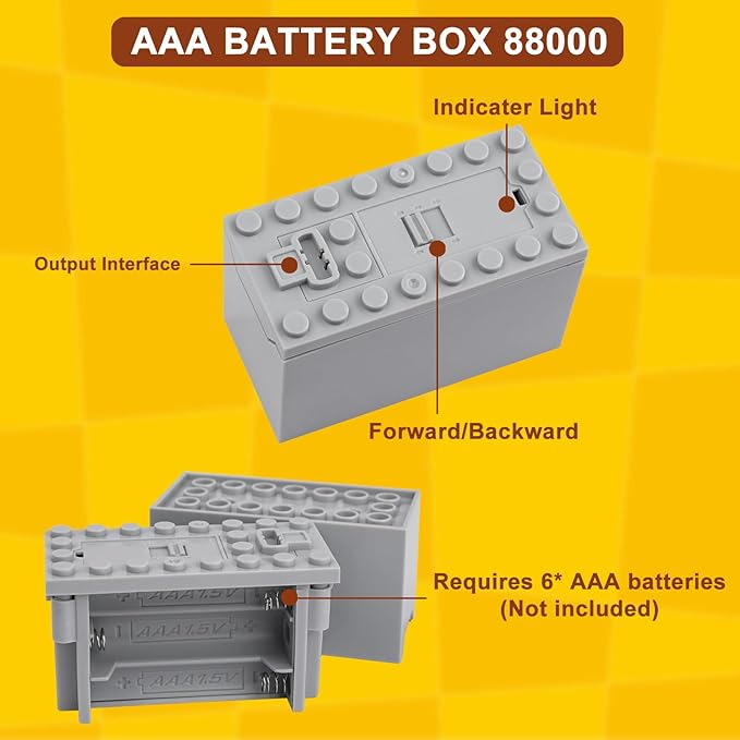 40pcs Power Function Motor Set for Lego Technic - Unleash Creativity with M, L, XL, Servo, Train Motors, Remote Control, Battery Boxes, Receivers, Light Cable, Switch, Extension Wires