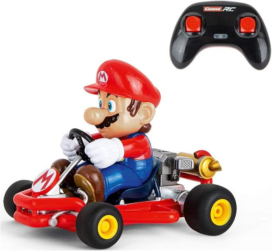 Carrera 200989 RC Official Licensed Kart Pipe Kart Mario 1:18 Scale 2.4 Ghz Remote Radio Control Car with Rechargeable LiFePO4 Battery - Kids Toys Boys/Girls