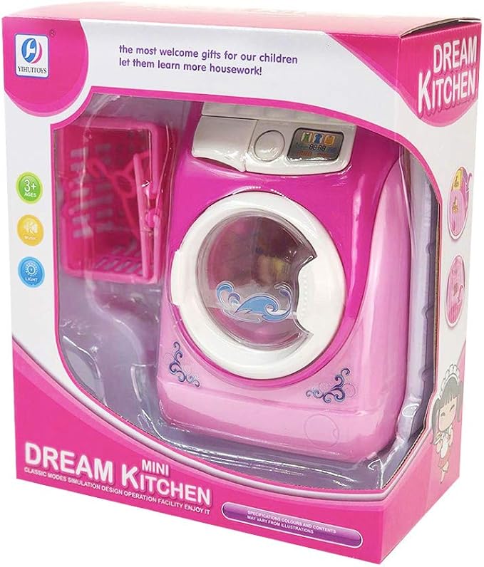 Coherny Toy Washing Machine Kids Mini Simulation Dollhouse Furniture Kitchen Toys Children Play House Toy …