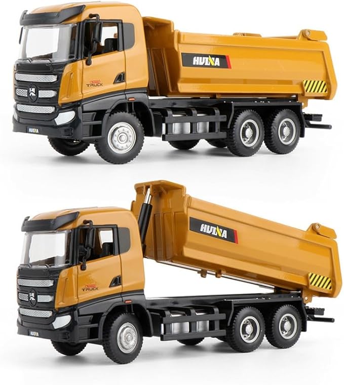 Gemini&Genius Truck Toy for Kids, Construction Vehicle Dump Truck Toy, Heavy Duty Alloy Construction Vehicle Toys, 1:50 Scale Diecast Site Dumper, Toy Trucks for Kids