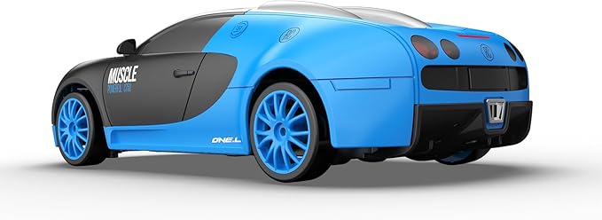 Remote Control Car RC Drift Car 2.4GHz 1:24 Scale 4WD 15KM/H High Speed Model Vehicle with LED Lights Drifting Tire Racing Sport Toy Car for Adults Boys Girls Kids Gift 2Pcs Rechargeable Batteries