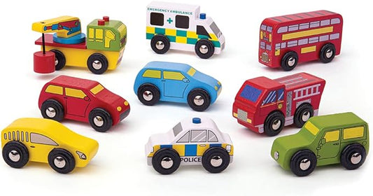 Bigjigs Rail Wooden Vehicle Pack