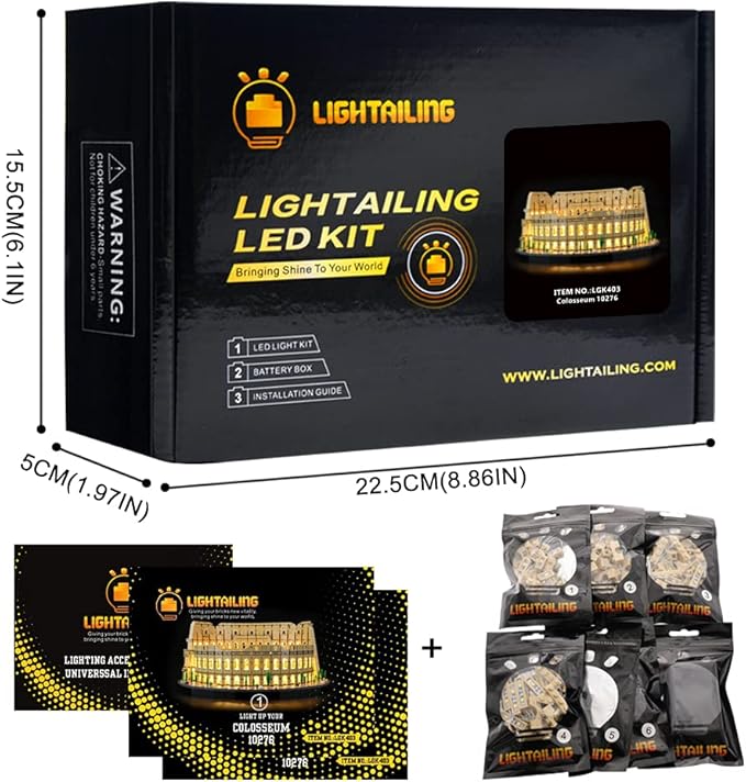 Lightailing Light Set for (Creator Colosseum Building Blocks Model - Led Light kit Compatible with 10276 (NOT Included The Model)