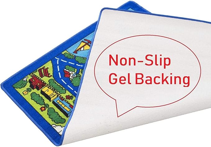Kids Rug Children Area Rug - Non Skid Gel Backing (8' X 11')