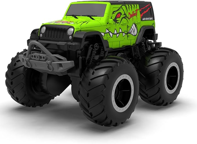 STEMTRON Amphibious Remote Control Car 2.4GHz 1:20 All Terrain Off-Road RC Car Remote Control Boat Gifts for Kids Boys Green