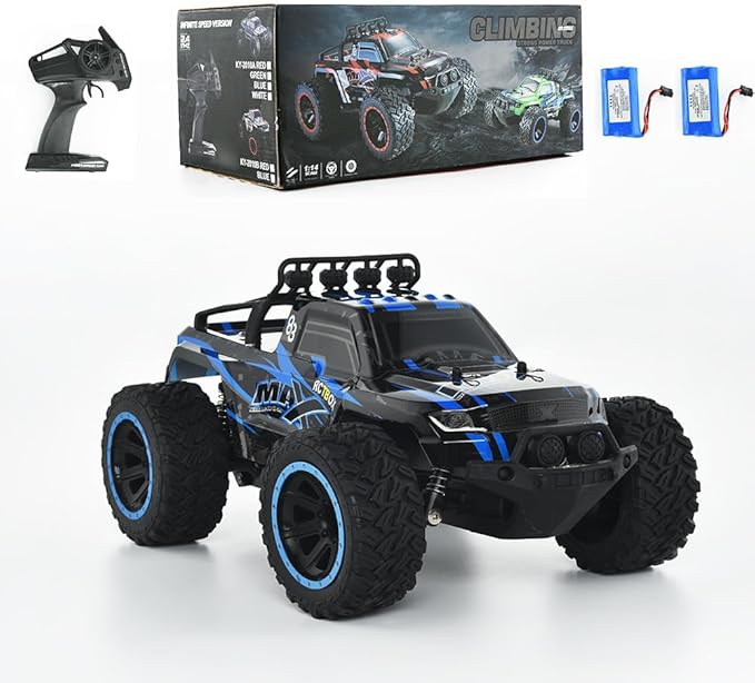 1:14 RC Car, Hobby RC Car, 36 KPH High-Speed 4WD RC Truck, 2.4 GHz Remote Control Car, All-Terrain Electric Vehicle, Off-Road Vehicle Boy Girls Birthday Toy for Kids, TDLORRC002B