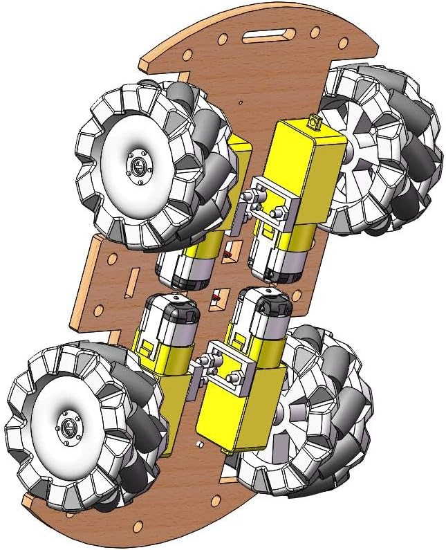 STEM Projects for Kids 6 7 8 9 10 11 12 Year Old ，Build Your Own 4WD Remote Control Car，Science Experiment Electronics Kit，Robotic Car with 68mm Mecanum Wheel ，DIY rc car kit