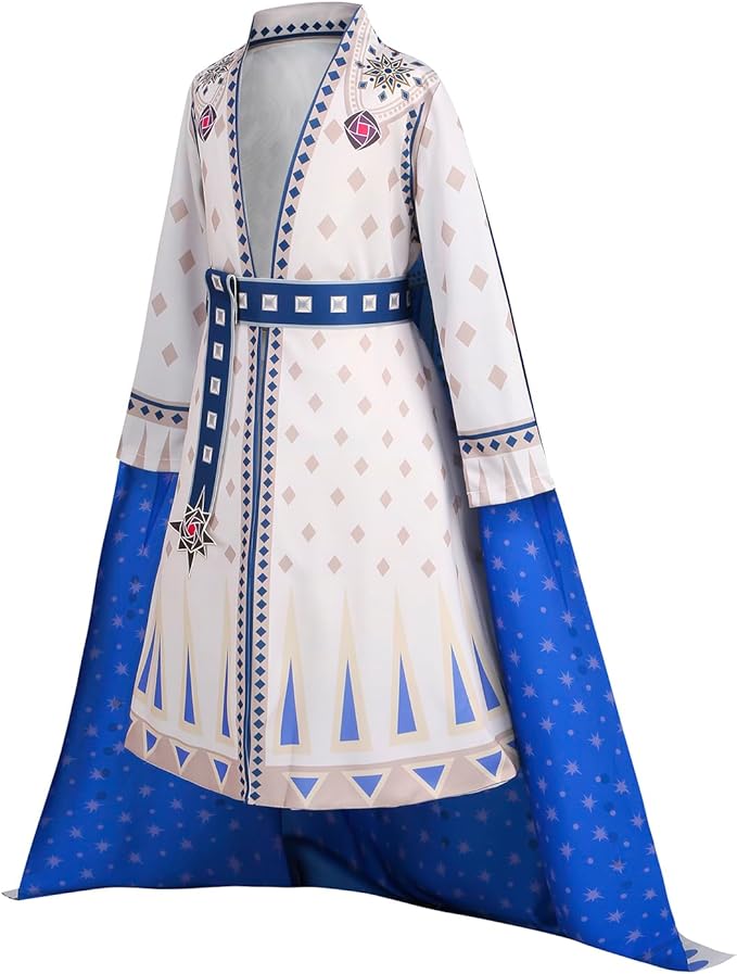 Wish Amaya Queen Costume for Girls Dress up Cosplay Costume Halloween Outfits with Necklace