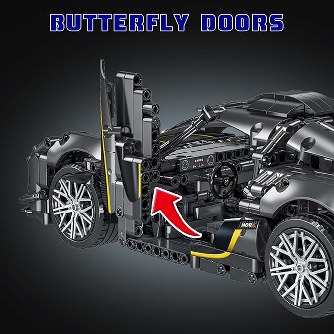 WISEPLAY Model Car Building Kits for Adults - Collectible Models Car to Build - Technic Set 1:14 Scale 1505 Pieces - Great Easter Gift