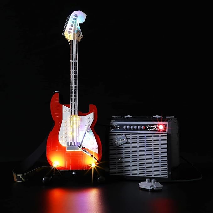 LIGHTAILING Led Light for Lego 21329 Ideas Fender Stratocaster Building Blocks Model - NOT Included The Model Set