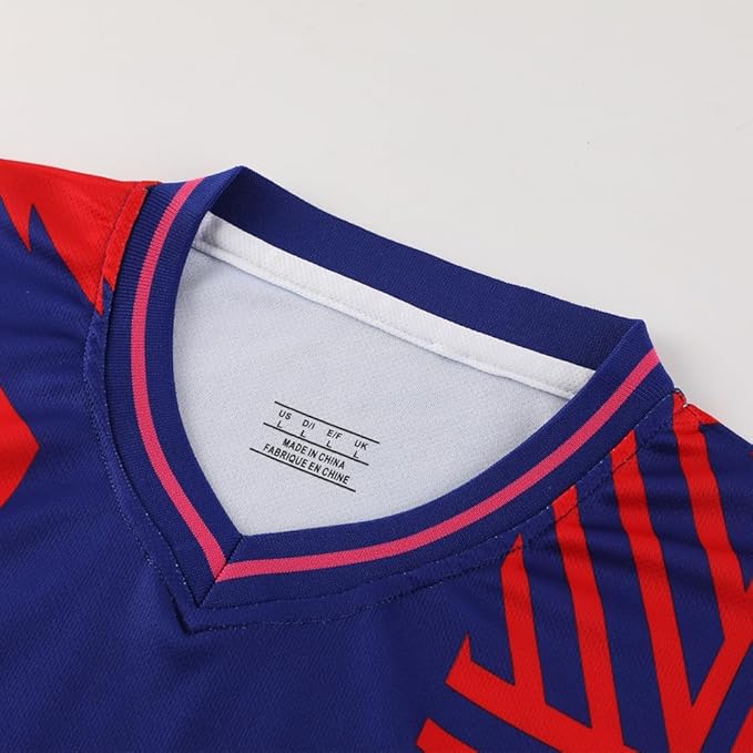 RIKPR Kids Soccer Jersey for Boys Girls Youth Uniform with Doll Football Shirt Birthday Gift Set