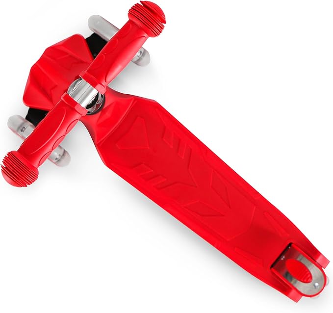 Kids Kick Scooter, 3 Wheeled Scooter for Kids, Child/Toddlers Toy, Adjustable Height, Anti-Slip Deck, Flashing Wheel Lights, for Boys/Girls 3-12 Year Old