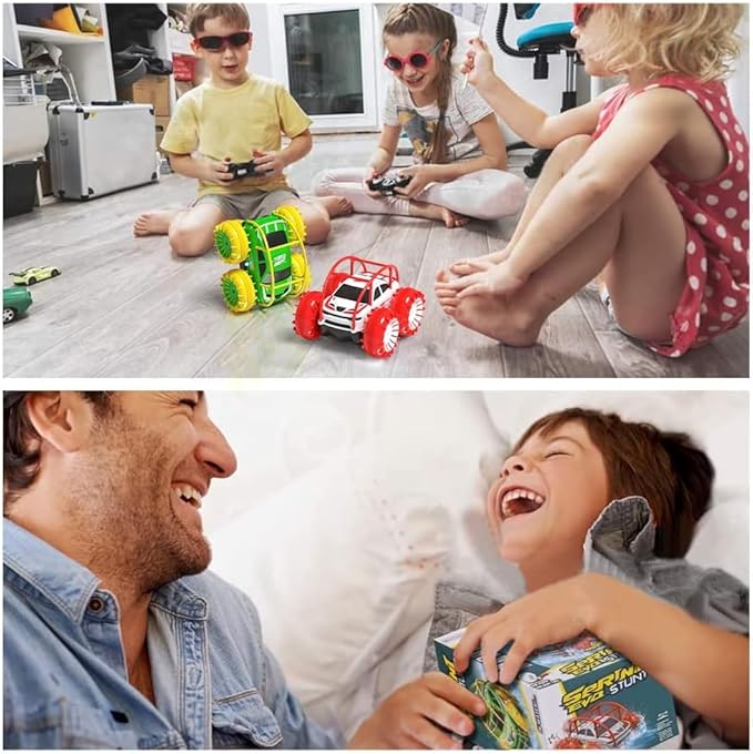MaxTronic Amphibious Remote Control Car for Kids,Rechargeable RC Stunt Car Toy 2.4Ghz 360° Flips Rotation 15KM/H 4WD All Terrain Offroad Truck for Girls Boys 3 4 5 6 7 8 9 10 11 12