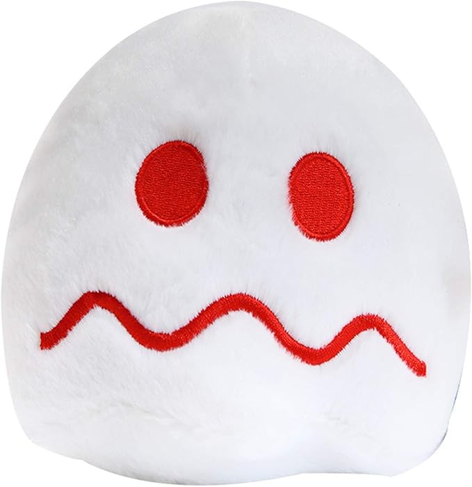 Pingong 6" Pac Plush Toy, Ghost Plush Stuffed Toy Soft and Cuddly Toys Toys for Party Decoration The Gift for Easter Children's Day and Birthday Parties(Dark Blue)