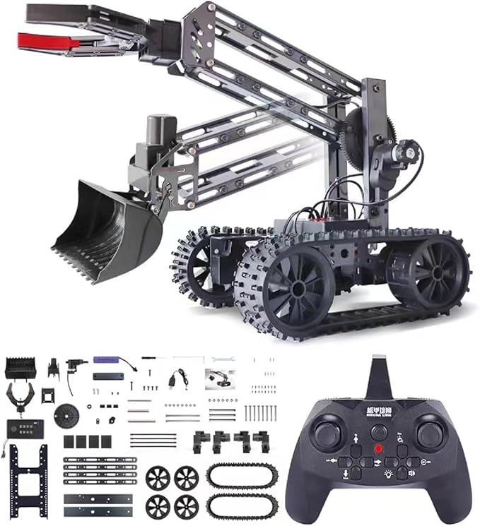 VANLINNY Robot Kit, STEM Toys for Boys Age 8-12, Robotic Arm for Kids Age 8+, 4-DOF Electronic Programming DIY Robots for Girls, Educational Science Building Kit, Cool Birthday Gifts for Kids.